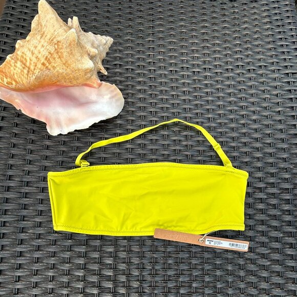 skims Other - Ladies SKIMS Bandeau Bikini Top Citrus Medium NWT